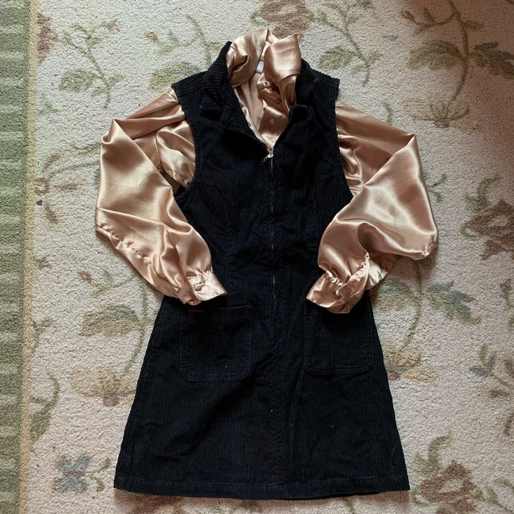 Vintage 1990s Corduroy A Line Skirt